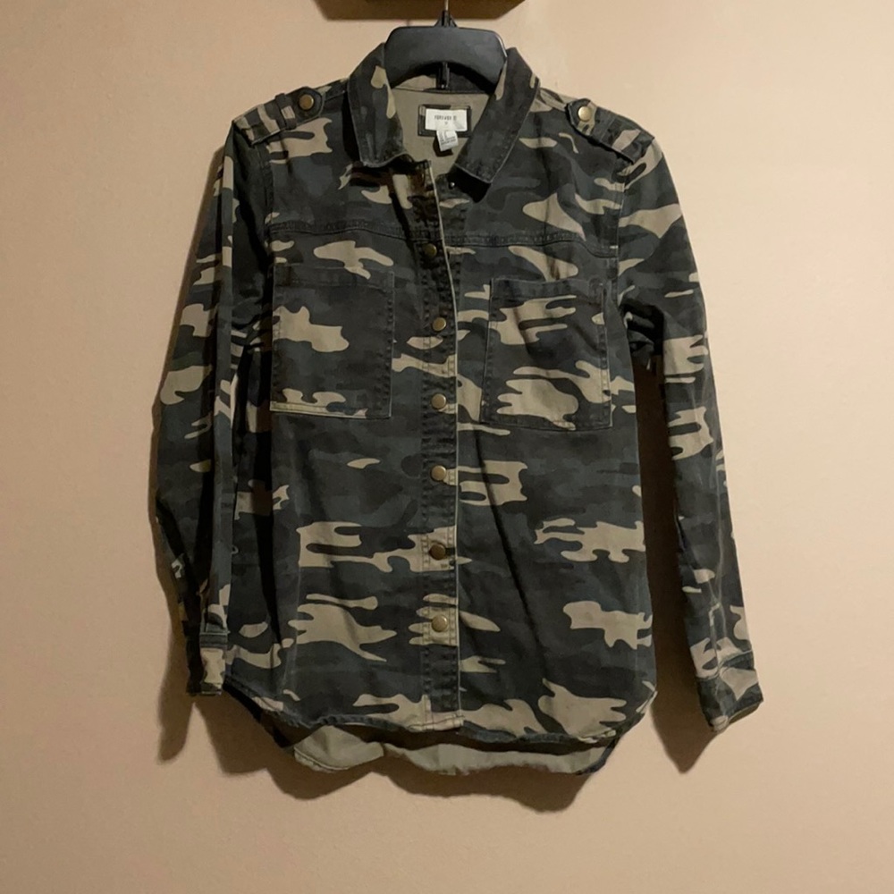 Forever 21 medium fashion cami denim jacket.